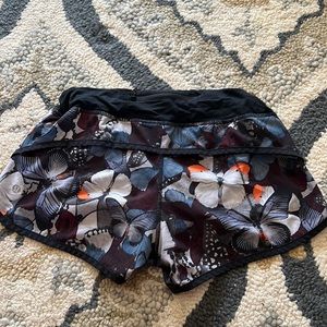RARE lululemon butterfly shorts